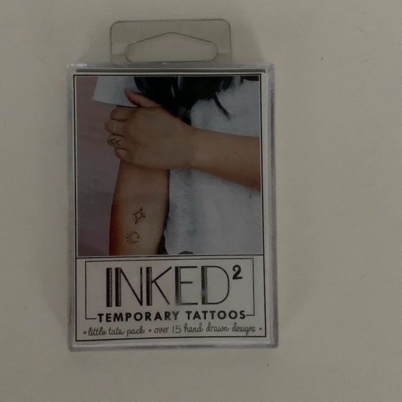 INKED by Dani Temporary Tattoos - Little Tats Pack - NIB Size Range 1 - 2.5 in - Picture 3 of 6